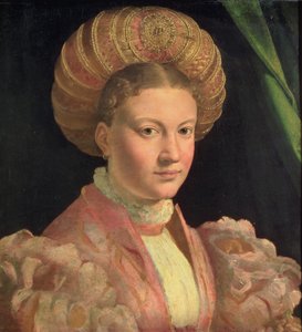 Portret van een jonge vrouw, mogelijk gravin Gozzadini, c.1530